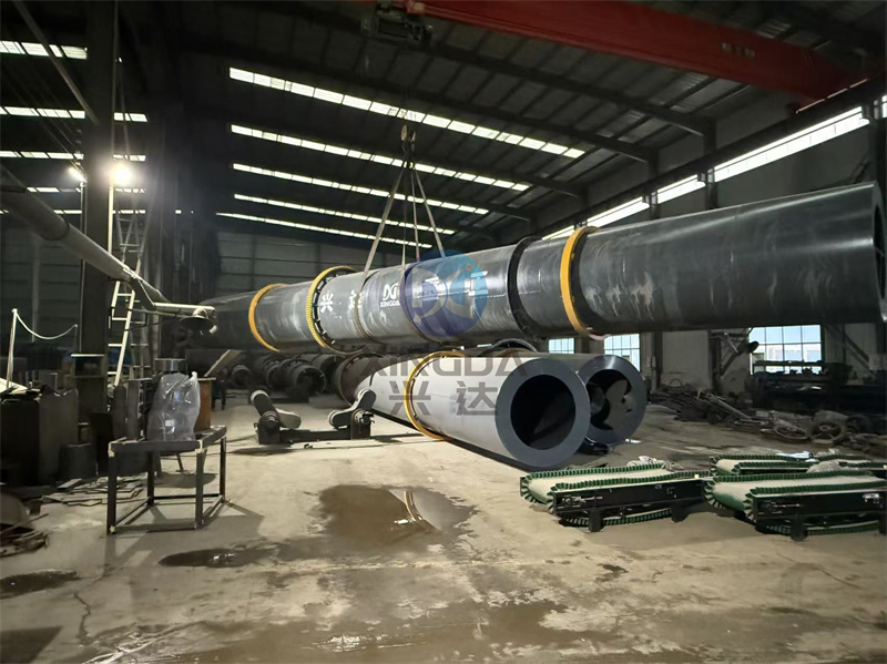 18米有机肥滚筒式烘干机发货现场