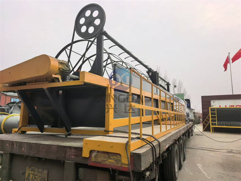 喷浆有机肥制粒生产线出口发货现场