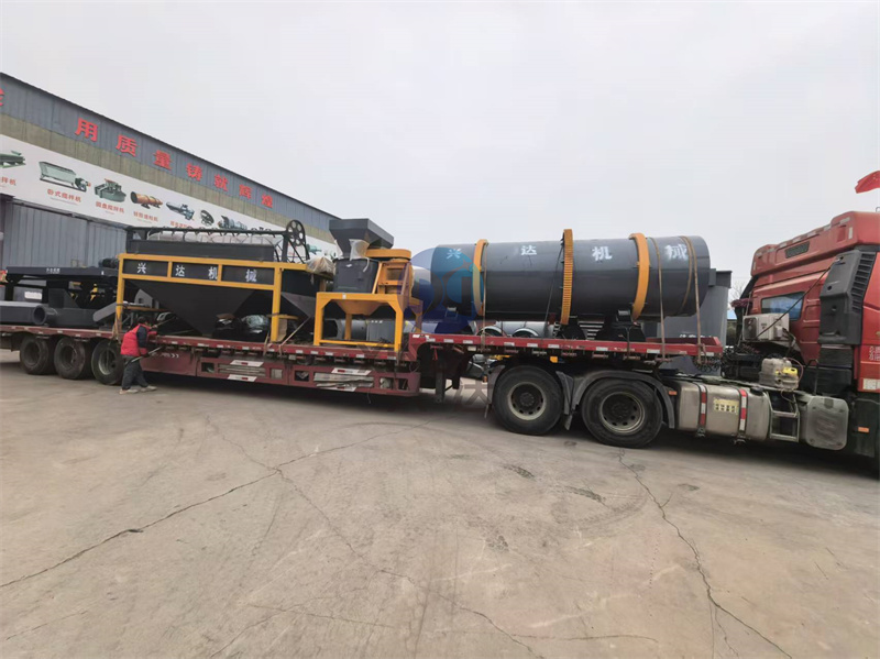 年产3万吨颗粒有机肥生产线发货现场